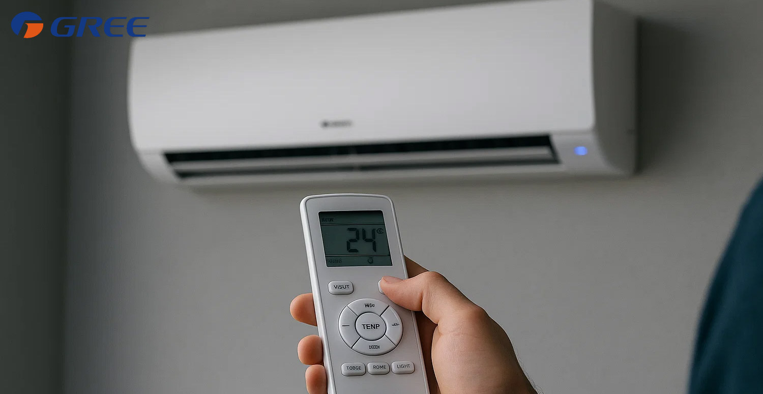 چگونه قفل کنترل کولر گازی گری را روشن کنیم؟